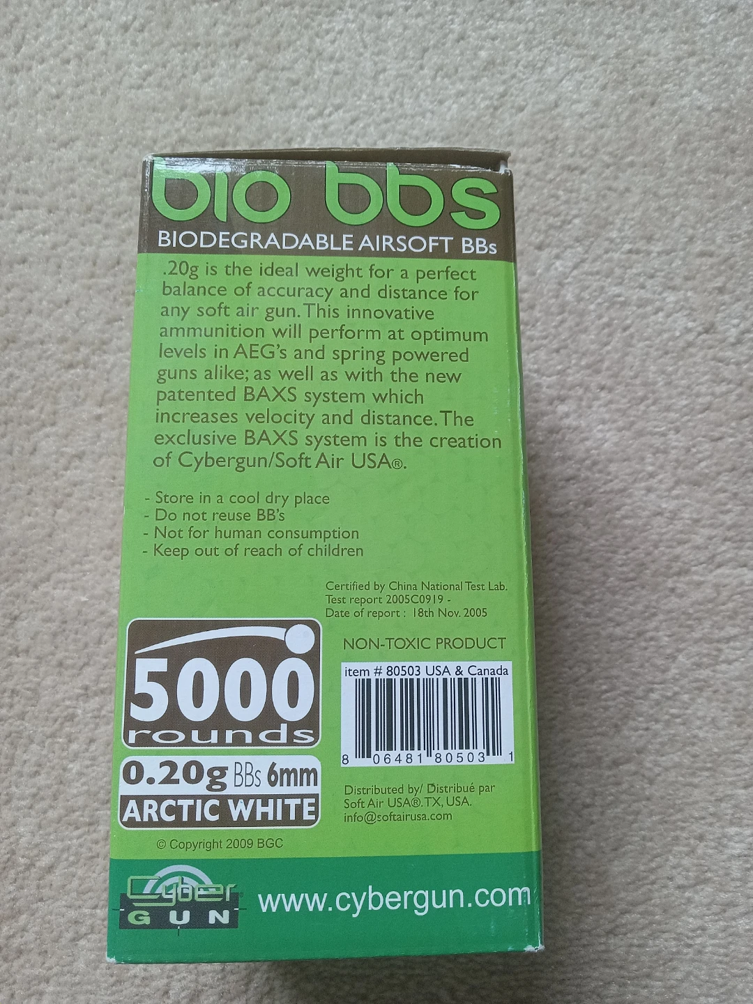 Box of 5000 Biodegradable Toy Pellets