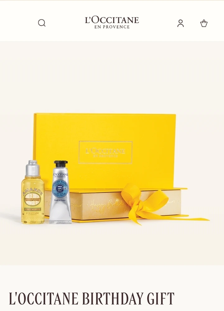 L'Occitane Empty Birthday Gift Box