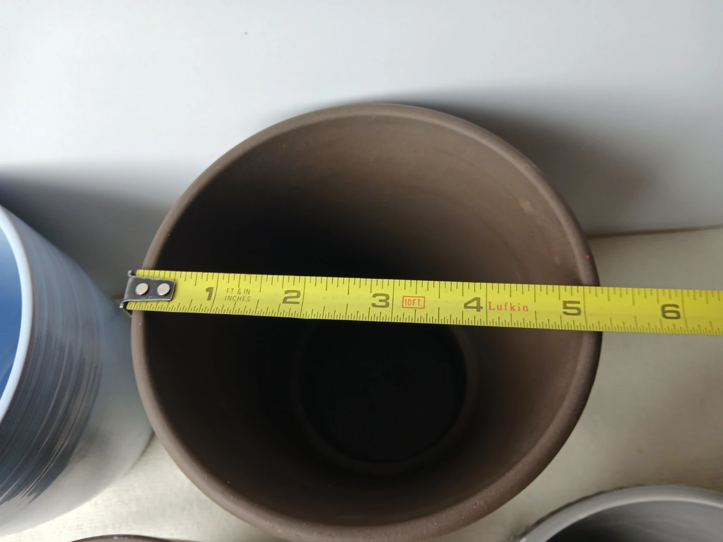 4 Ceramic & Terracotta Planters. No drainage. $6 EACH. - photo 5