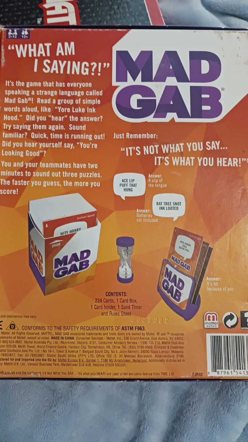 Mad Gab Word Game - photo 3