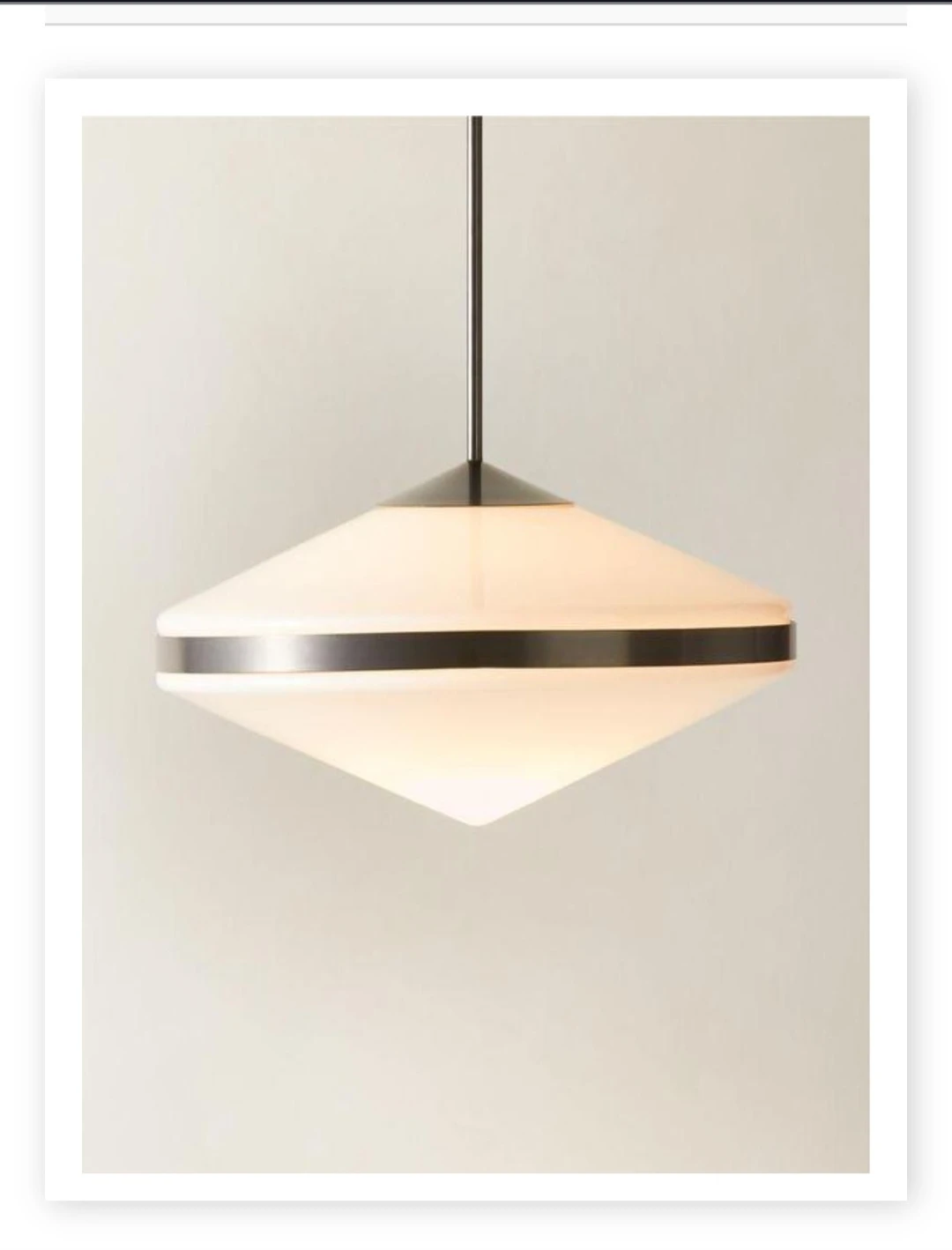 Brand New CB2 Elayna Blackened Brass Pendant Light - In Box!