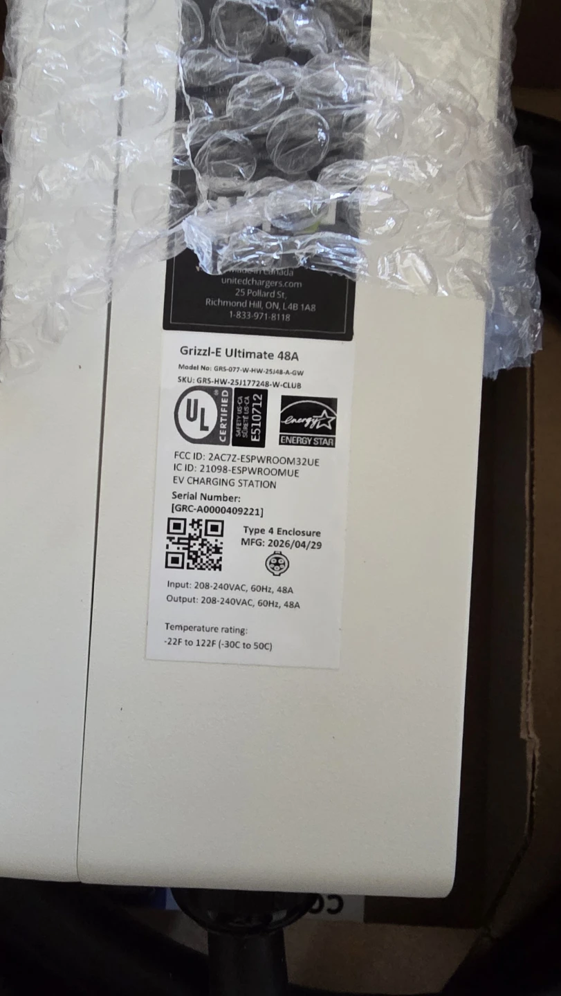 NEW Grizzl-E Ultimate Level 2 EV Fast Charger 48 Amp, Hardwired - photo 2