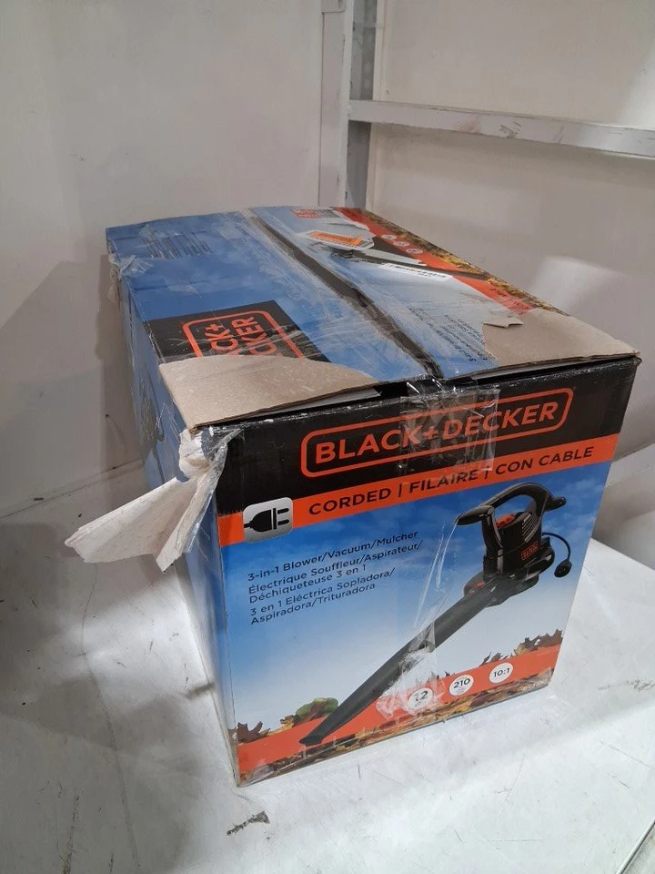 Black + Decker Corded 3-in-1 Blower/Vacuum/Mulcher