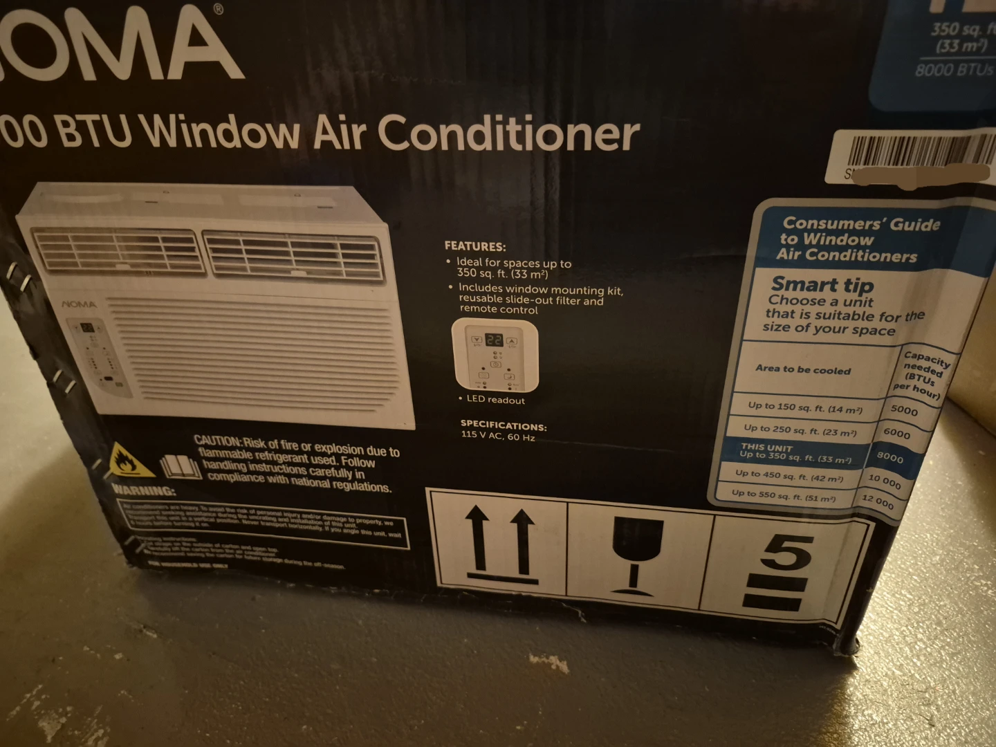 NEW 8000btu Noma Window Air Conditioner 4-in-1 w Remote - photo 2