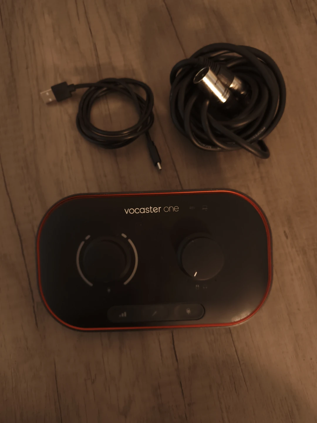 Focusrite Vocaster One Audio Interface + 10Ft XLR Cable