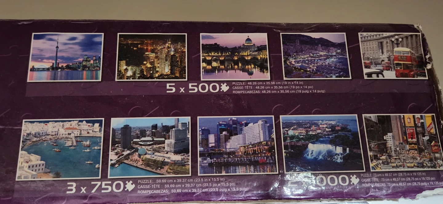 10 City Scapes Jigsaw Puzzles - 6750 Pieces Total - photo 2