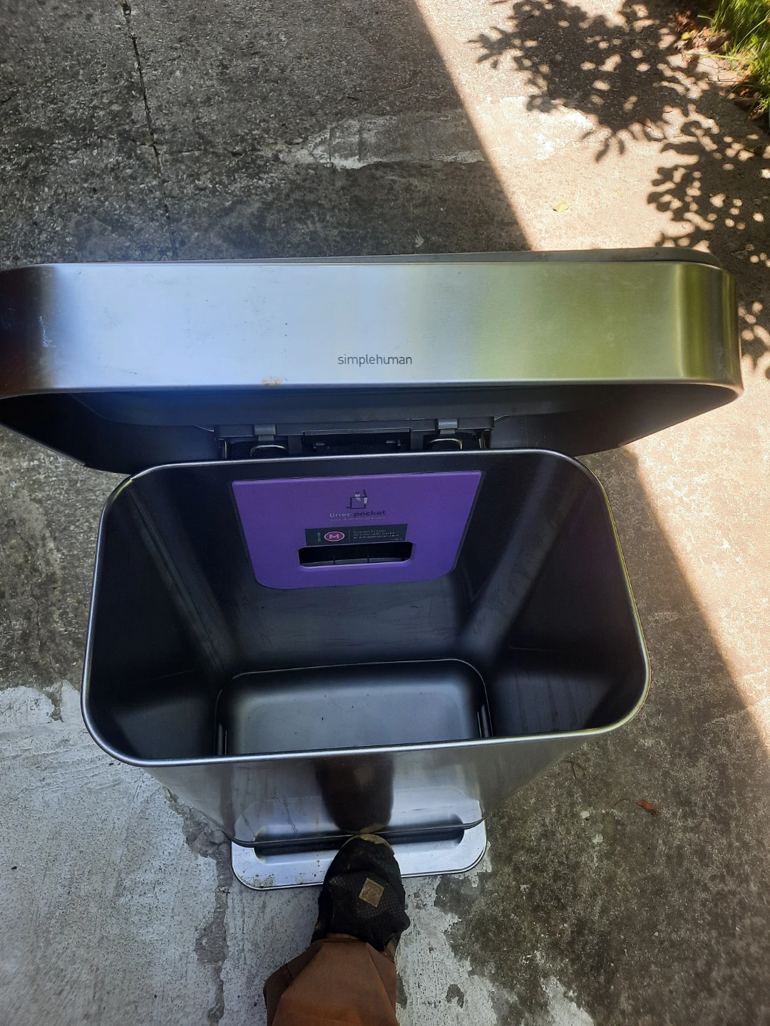 simplehuman Stainless Steel Step Trash Can - photo 2