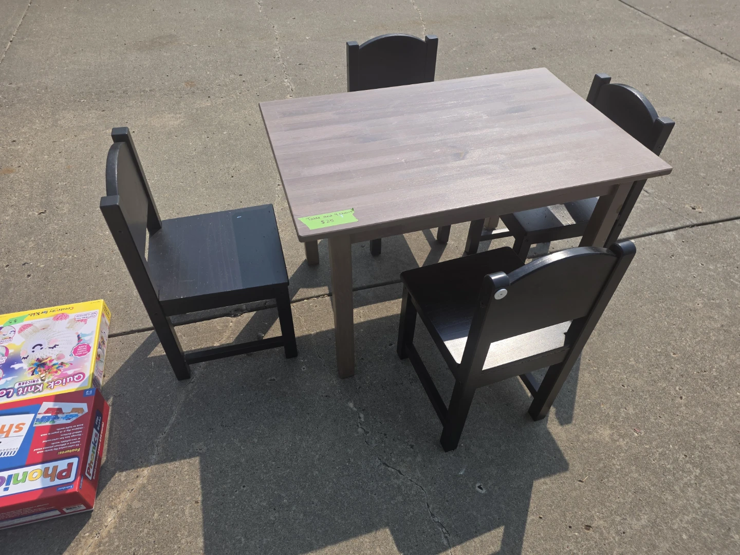 Kids Table and 4 Chairs Set