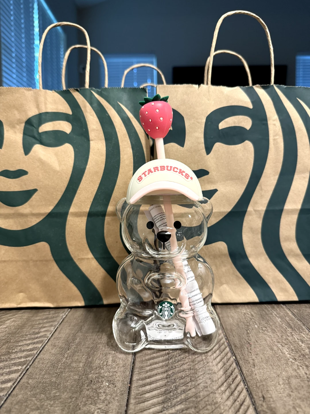Starbucks glass Bear Tumbler $120 obo
