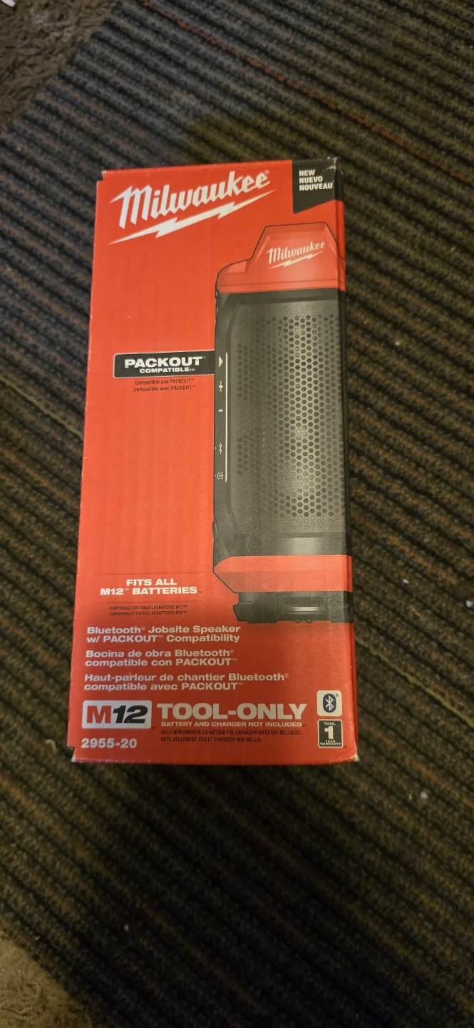 Milwaukee M12 Bluetooth Jobsite Speaker w/ PACKOUT Compatibility