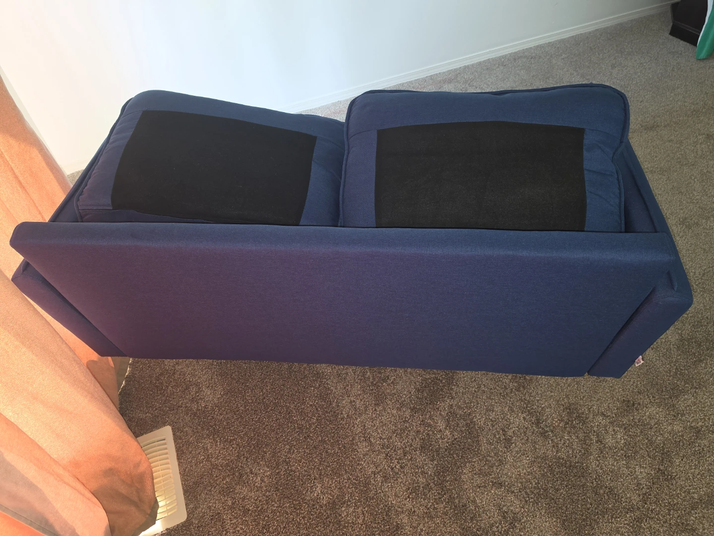 Blue Loveseat Sofa - photo 3