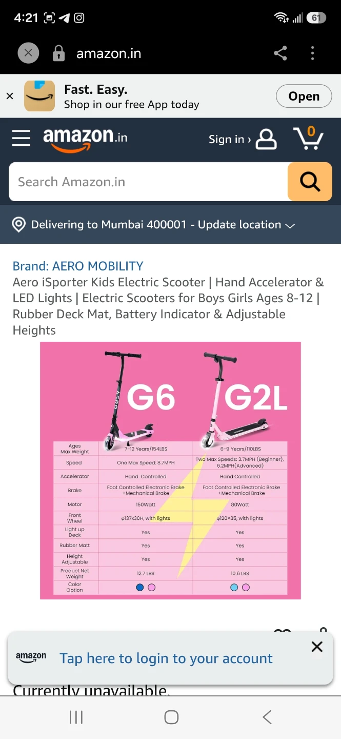 AERO G6 Electric Scooter for Kids - photo 5