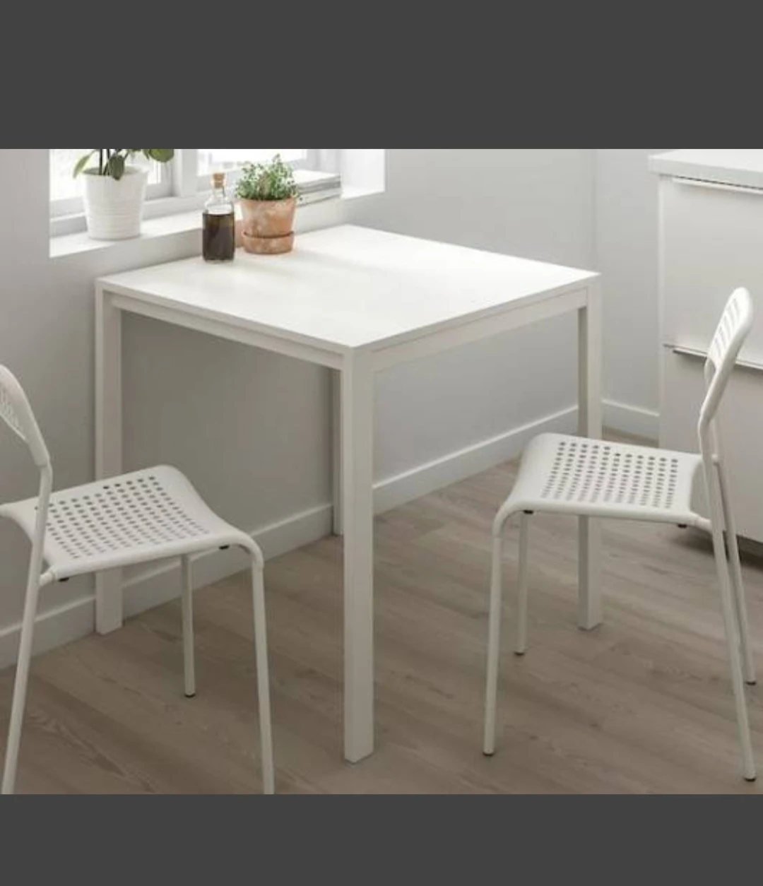(FREE DELIVERY) IKEA White Square Dining Table