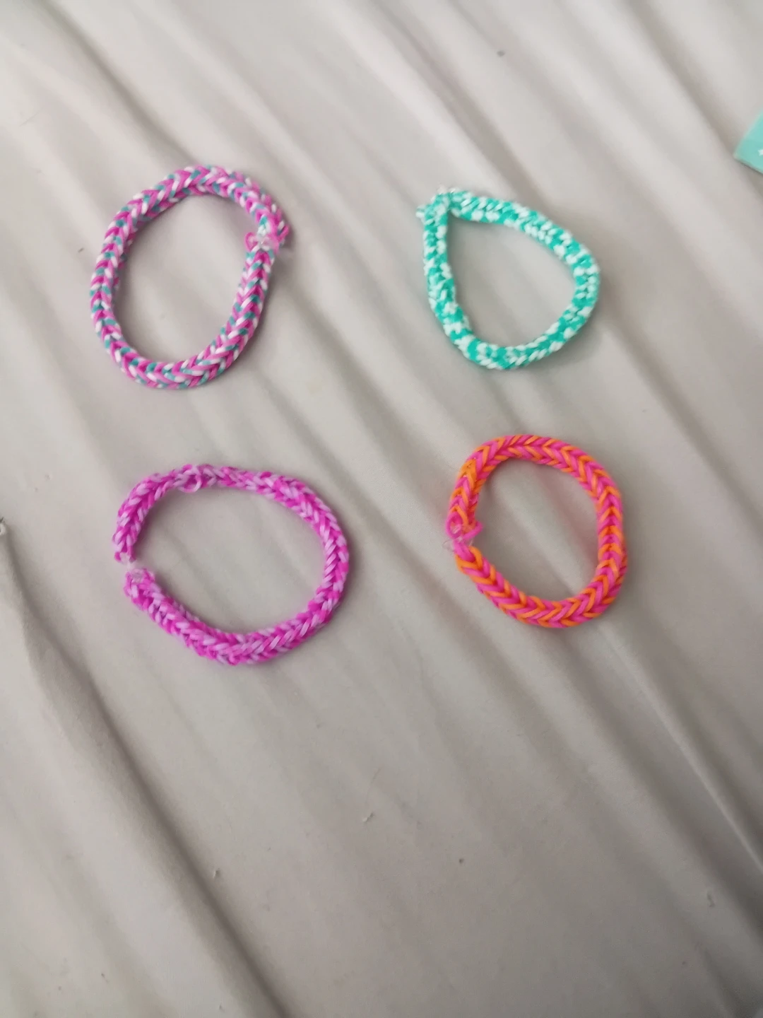 Four friendship bracelets