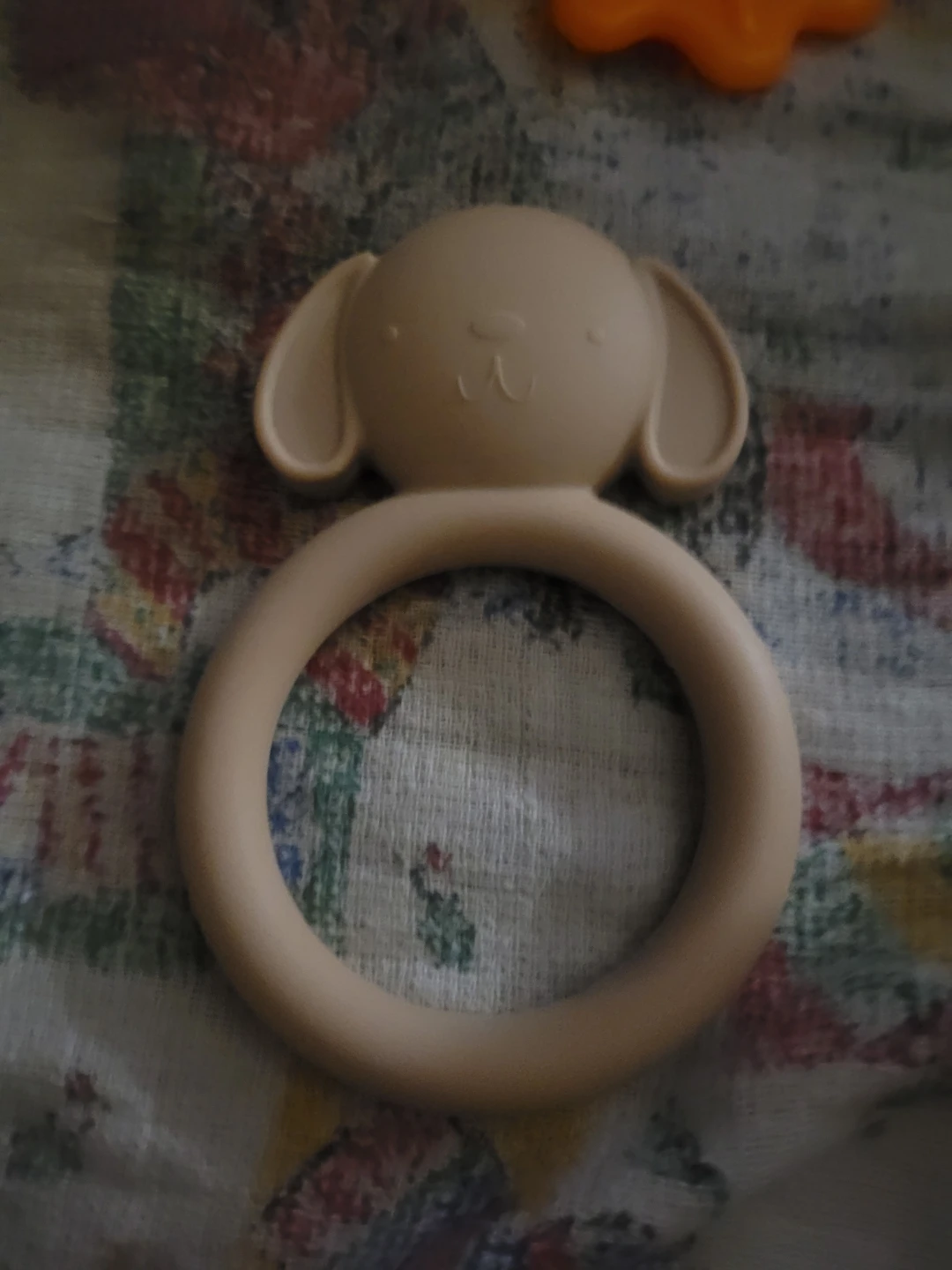 mushie Silicone Baby Teether Toy | Dog