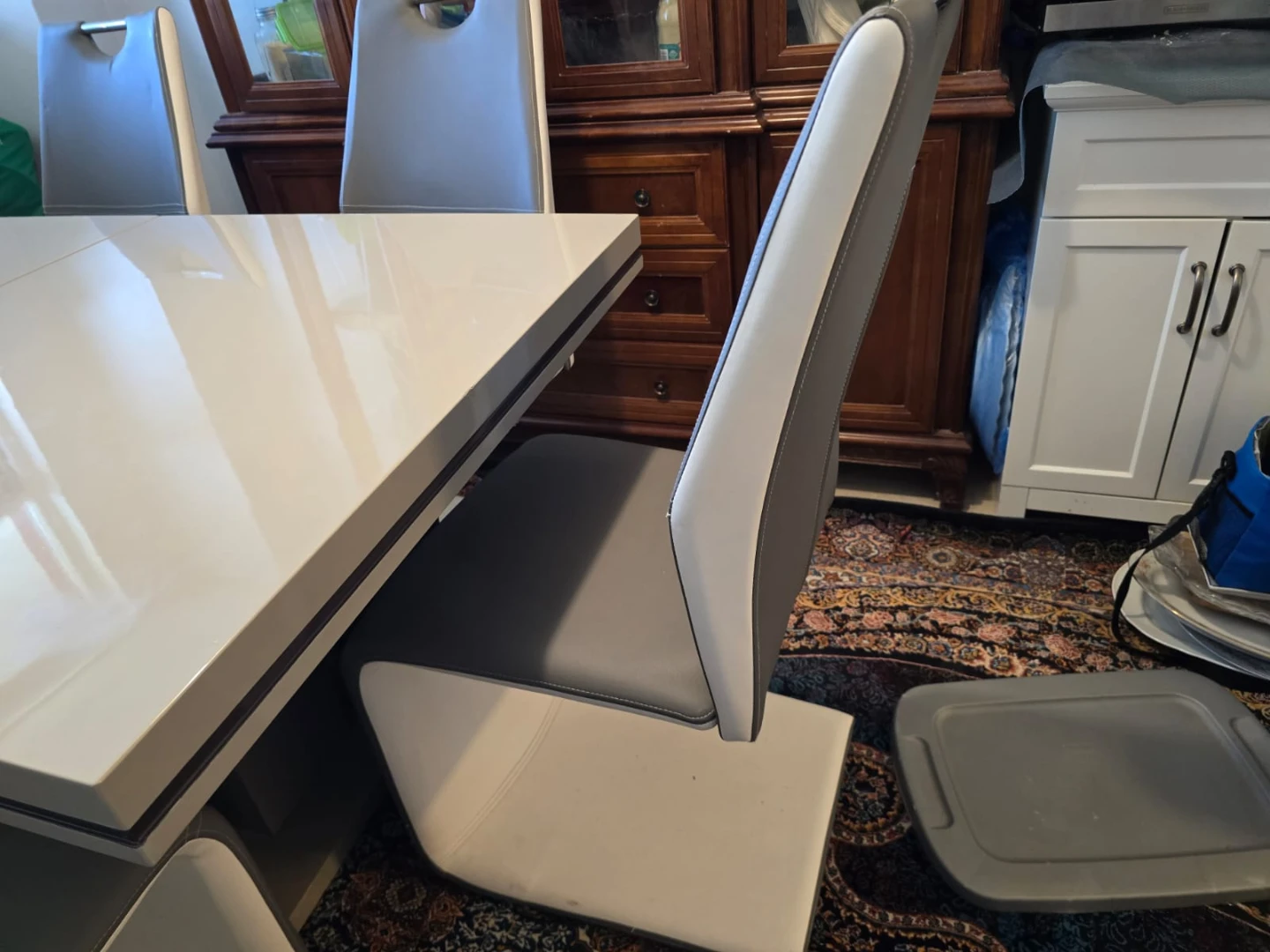 Extendable Dining Table Set with 6 Chairs - photo 2