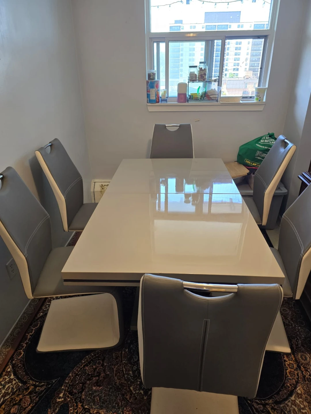 Extendable Dining Table Set with 6 Chairs - photo 3
