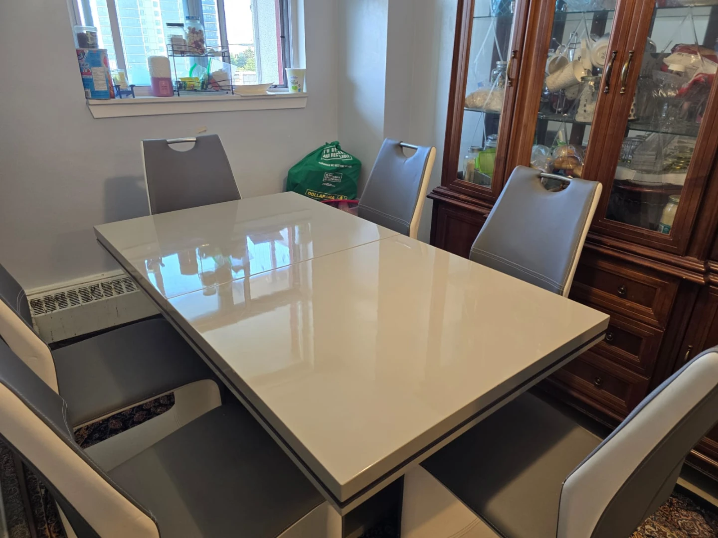 Extendable Dining Table Set with 6 Chairs - photo 5