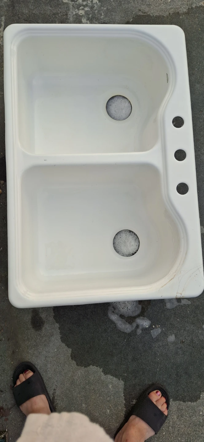 Kohler Double Enameled Kitchen Sink - photo 5