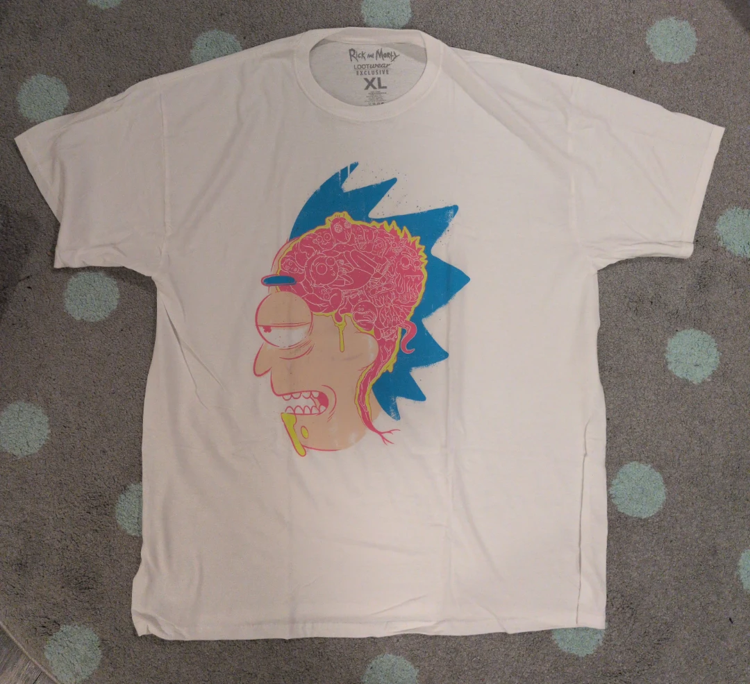 Rick and Morty White T-Shirt XL - new