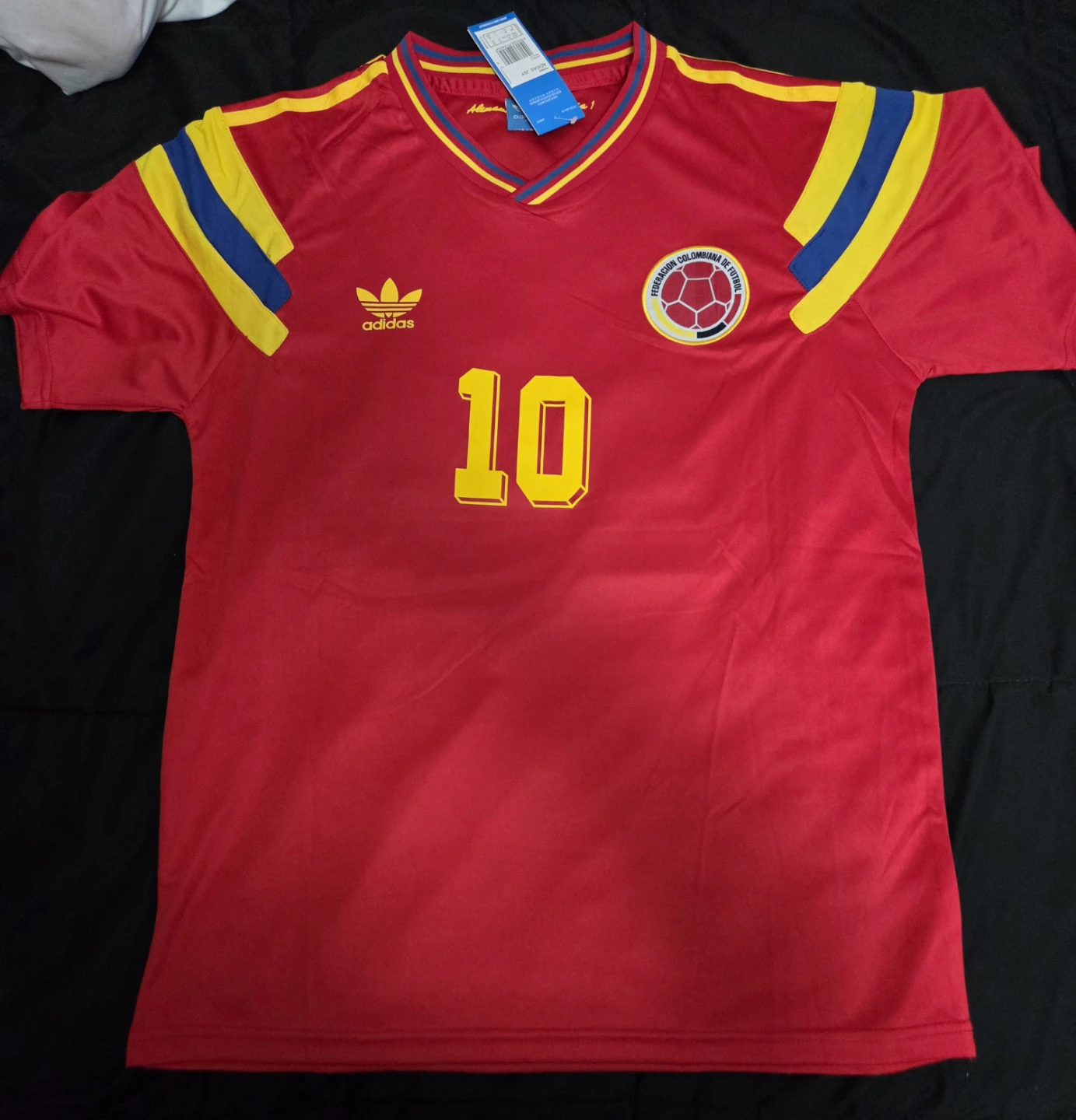 COLOMBIA CARLOS VALDERRAMA 1994 ITALIA 90 WC JERSEY - photo 2