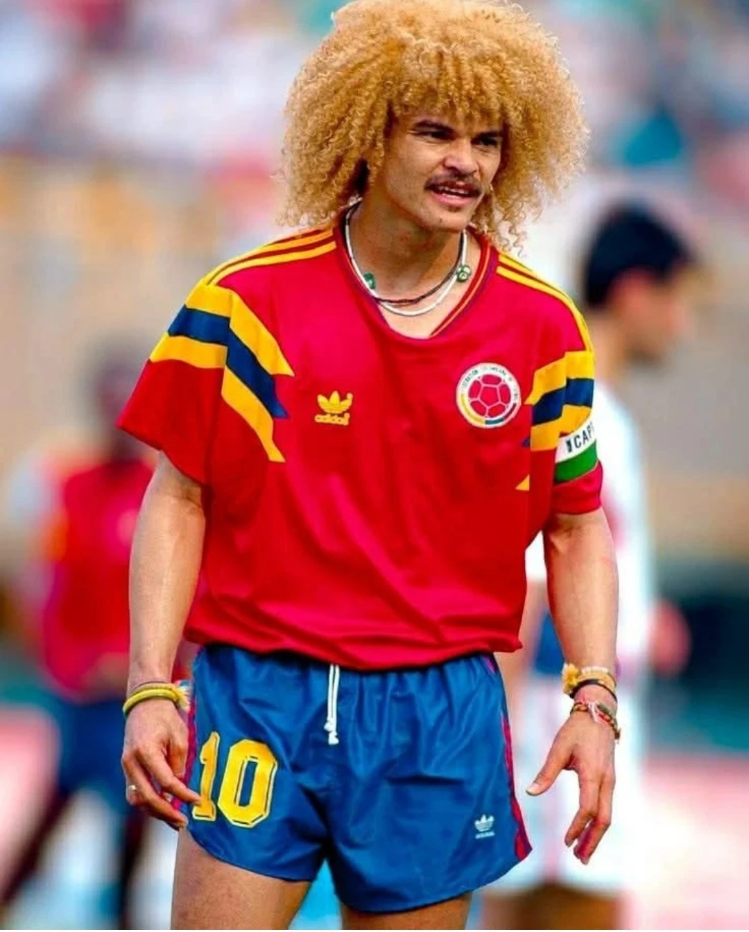 COLOMBIA CARLOS VALDERRAMA 1994 ITALIA 90 WC JERSEY - photo 5