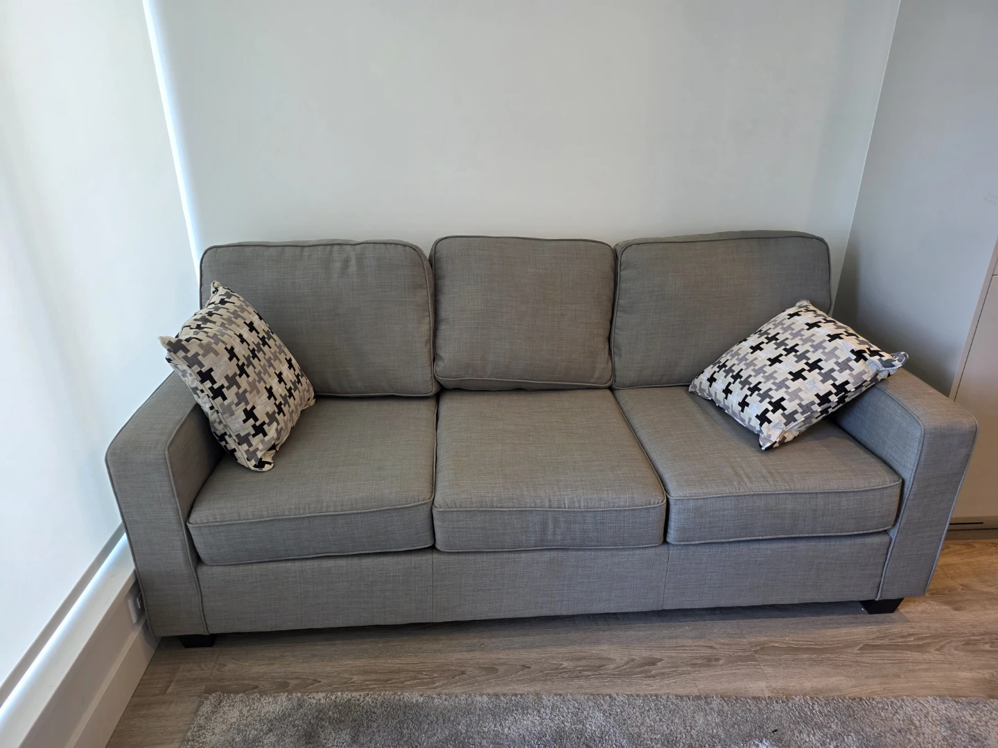 Grey 3-Seater Sofa