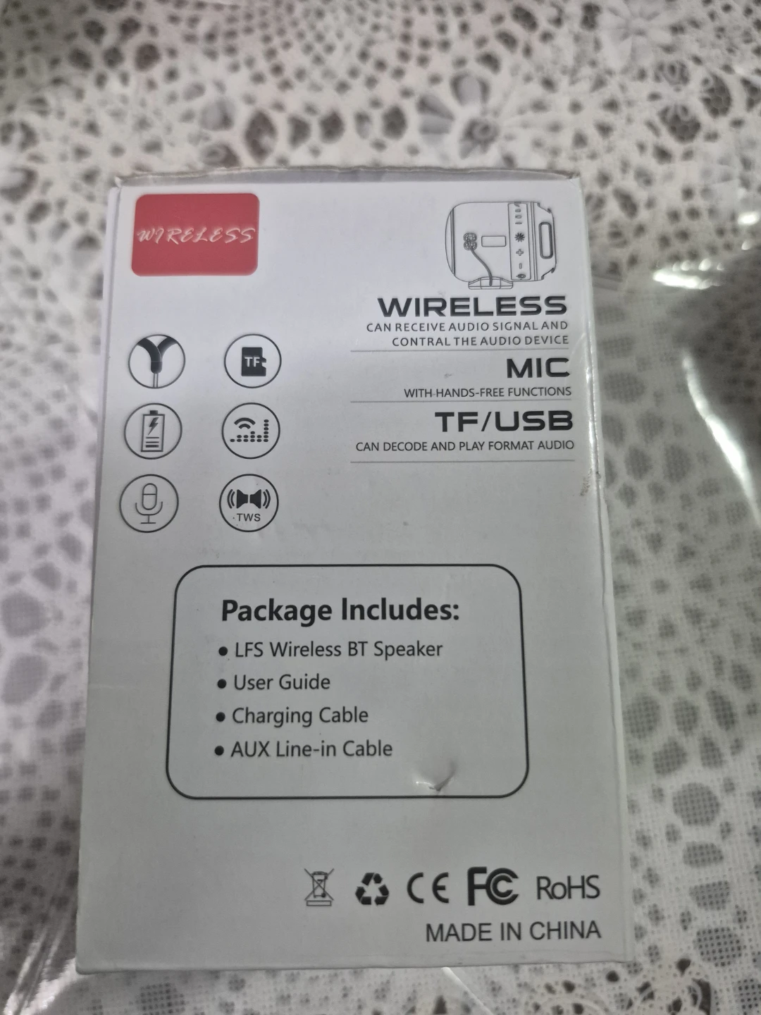 LFS Wireless Portable Bluetooth Speaker - photo 2
