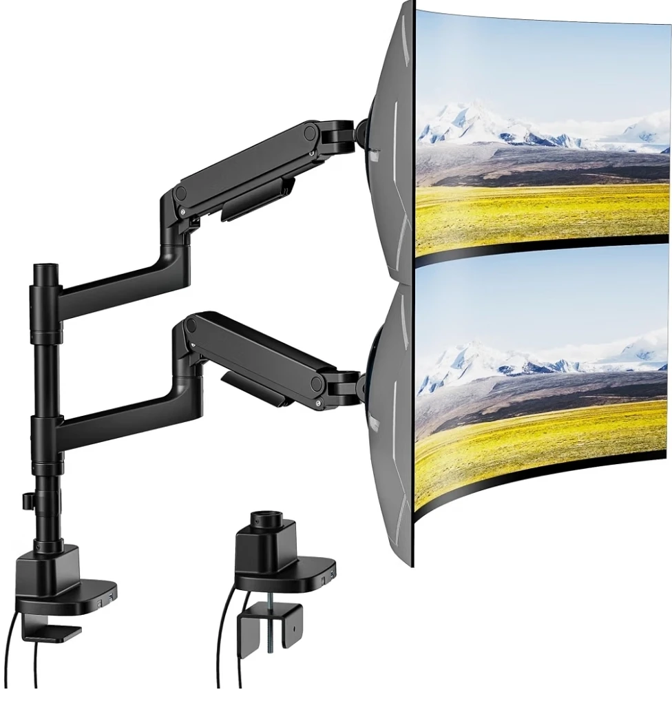 Dual Monitor Desk Mount Stand with USB