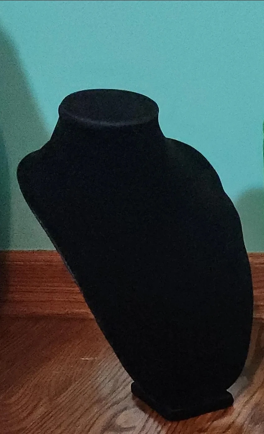 Black Velvet Jewelry Display Bust