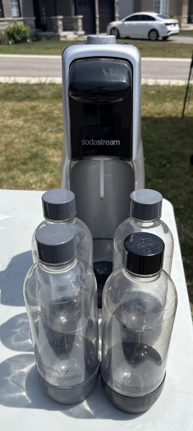 SodaStream Sparkling Water Maker with 4 Bottles