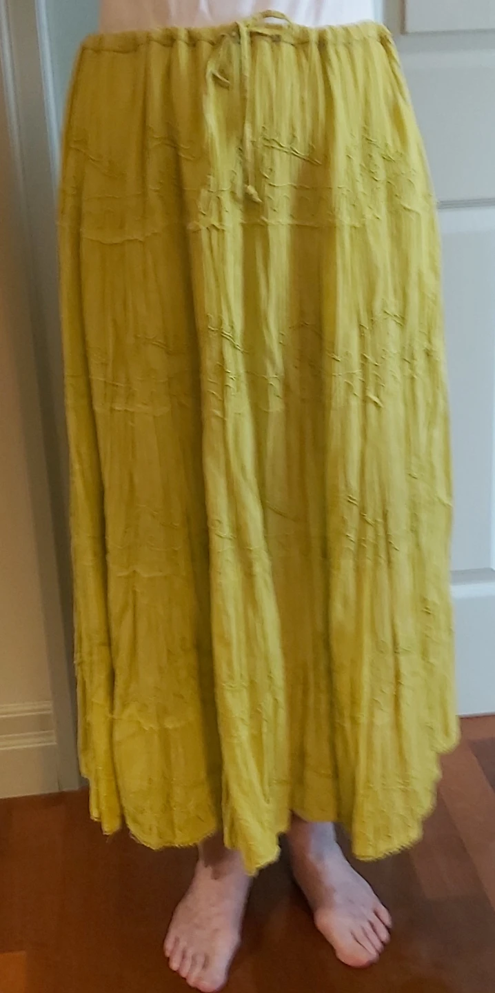 Tiered Maxi Skirt - Yellow