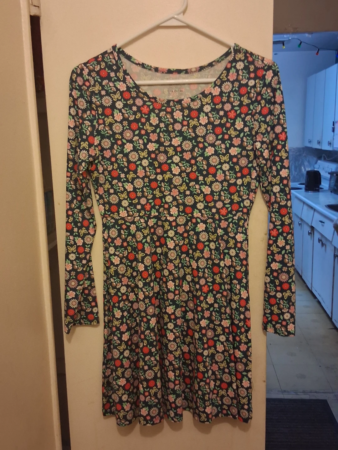 Girls Long Sleeve Floral Dress - photo 4