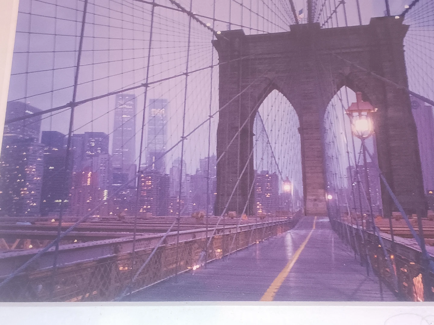Framed Print of Brooklyn Bridge - photo 2