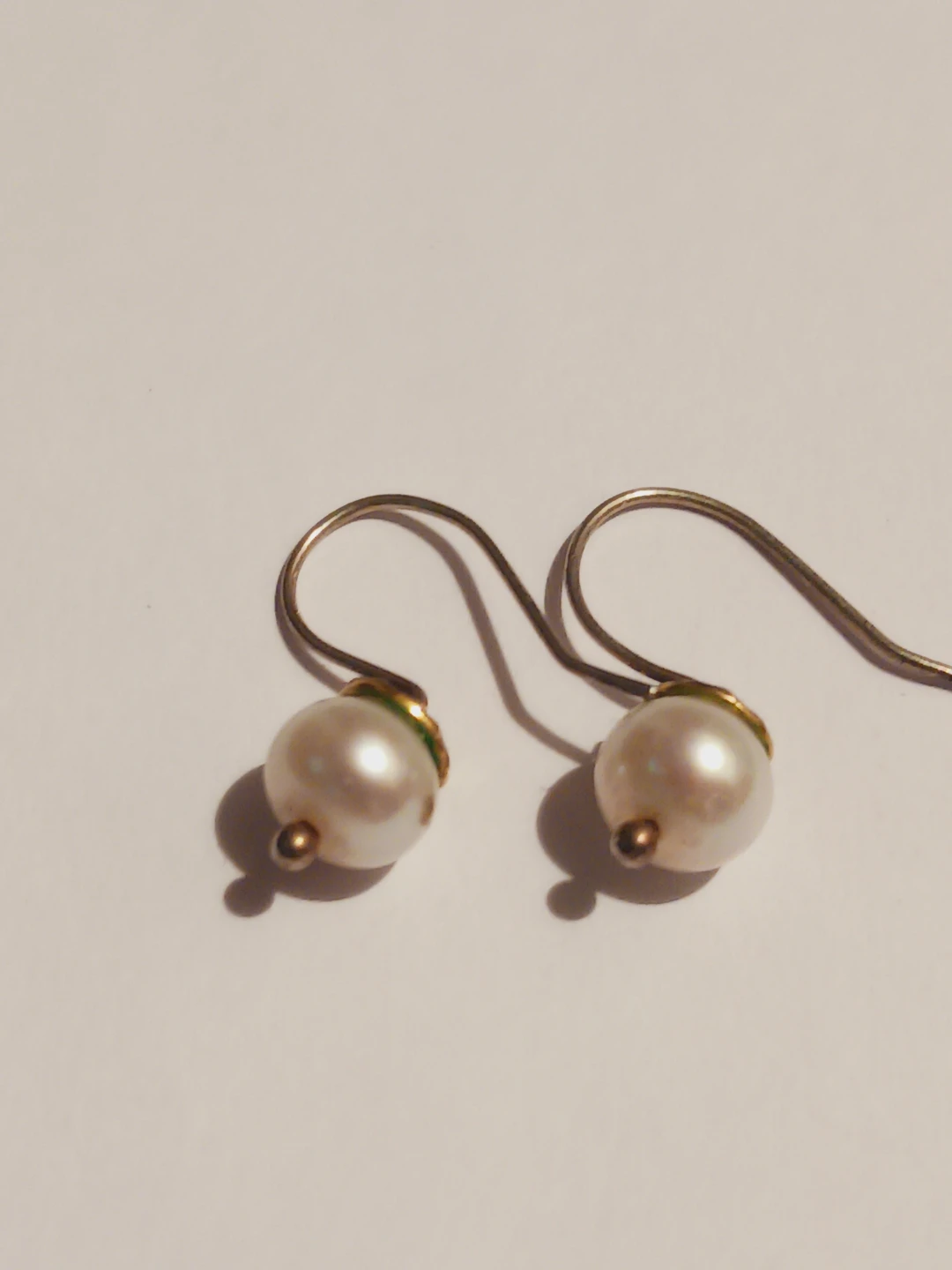 Sterling Silver 925 Genuine Freshwater Pearl Drop Earrings - photo 3
