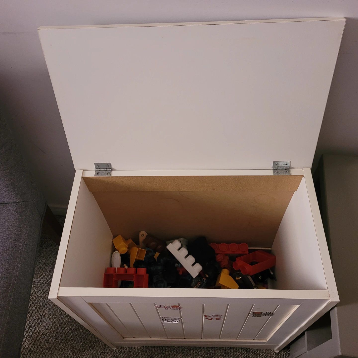 White Toy Storage Chest - photo 3