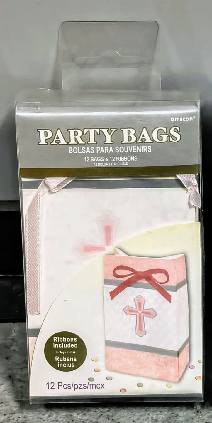 Pink Amscan Party Bags (Bolsas Para Souvenirs)