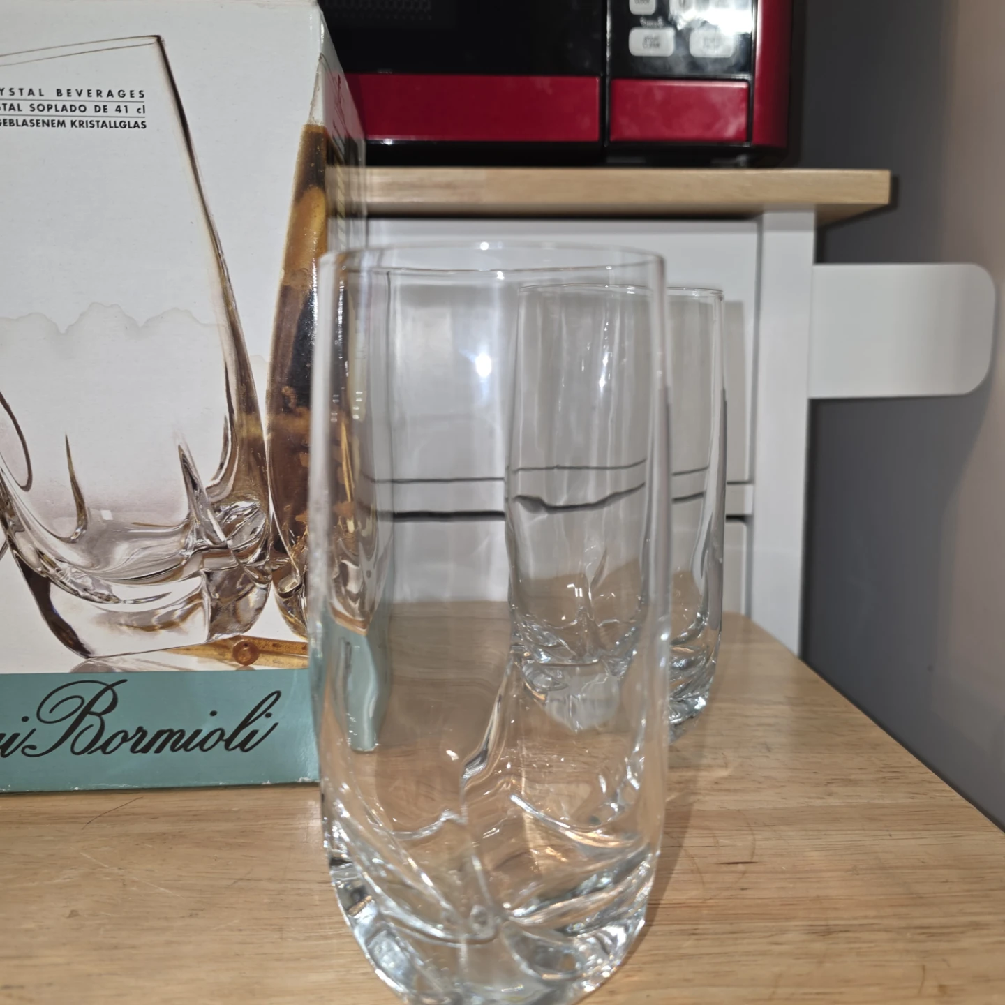 Vintage Luigi Bormioli "Ravel" Crystal Highball Glasses - photo 2