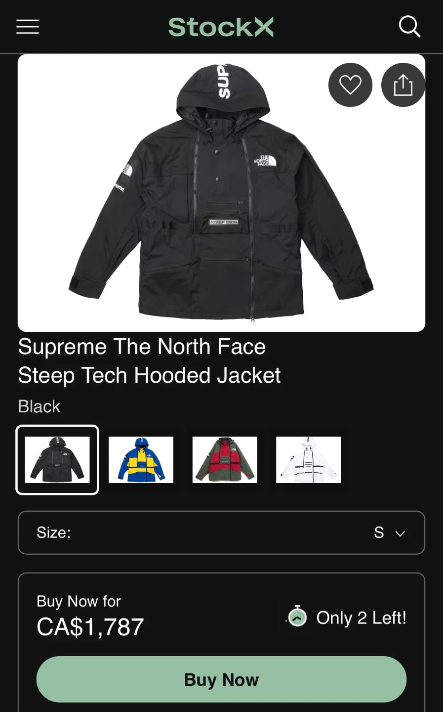 Supreme The North Face Steep Tech Hooded Jacket Black - photo 2