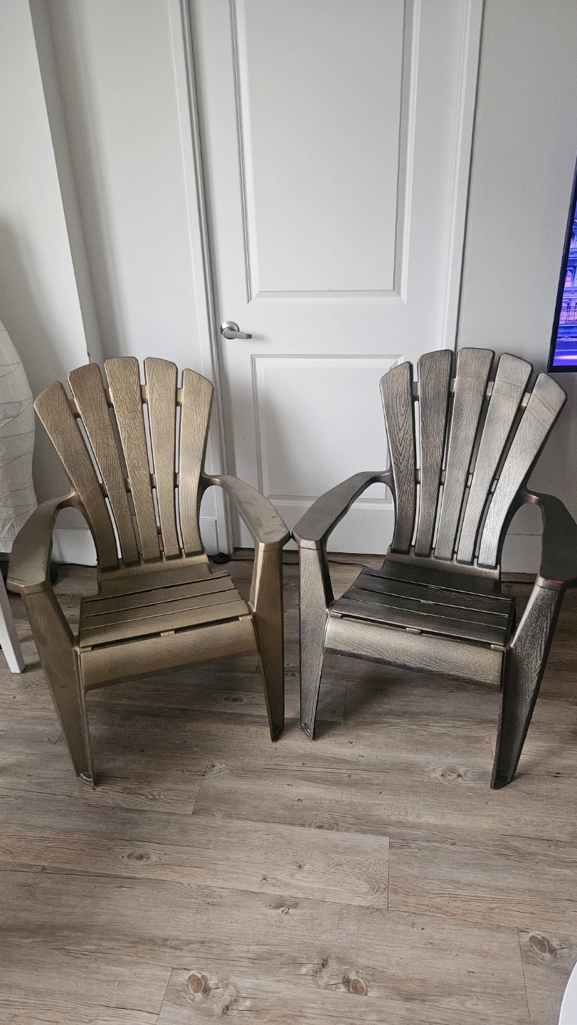 2 Adirondack Chairs - Two Tone