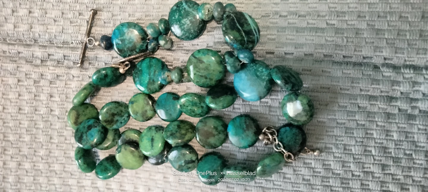 Gemstone -Necklace and Bracelet Set - photo 2