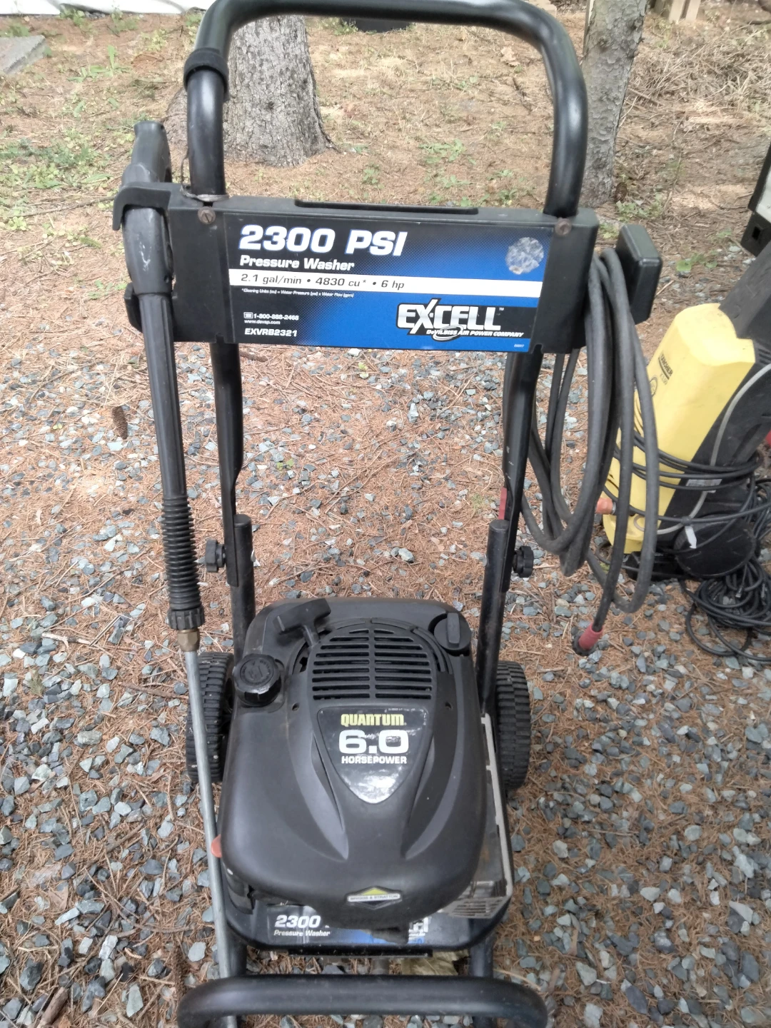 EXCELL 2300 PSI Pressure Washer 6.0 HP