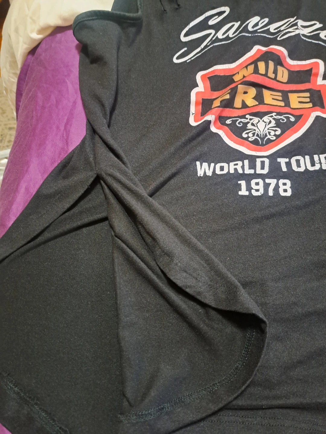 Love Women's 1X Black Savage Wild Free World Tour 1978 Tank Top - photo 5