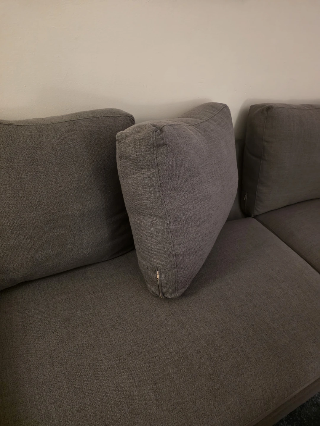 Grey Upholstered Sofa - photo 4