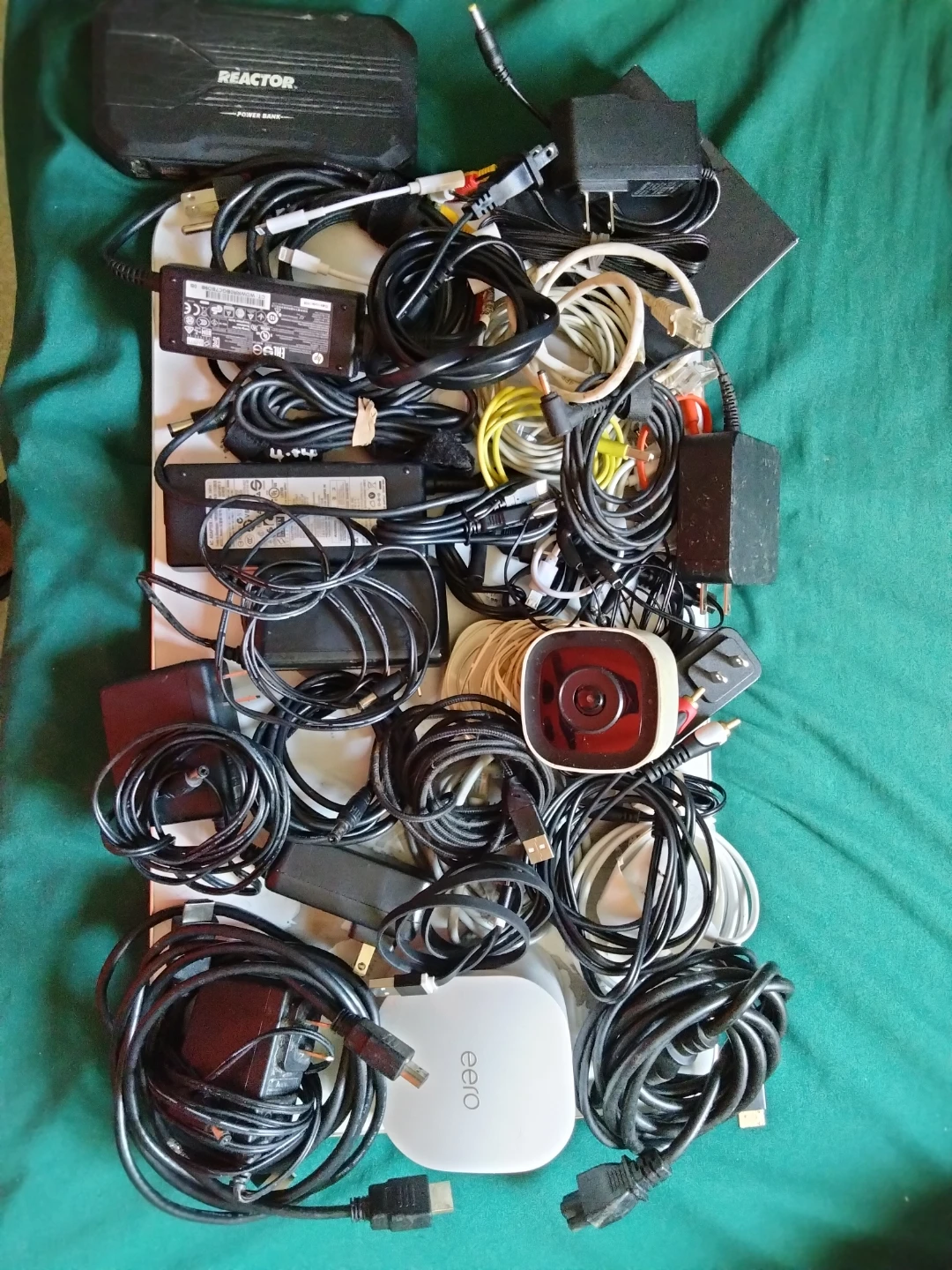 Assorted Power Adapters, Cables and random tech