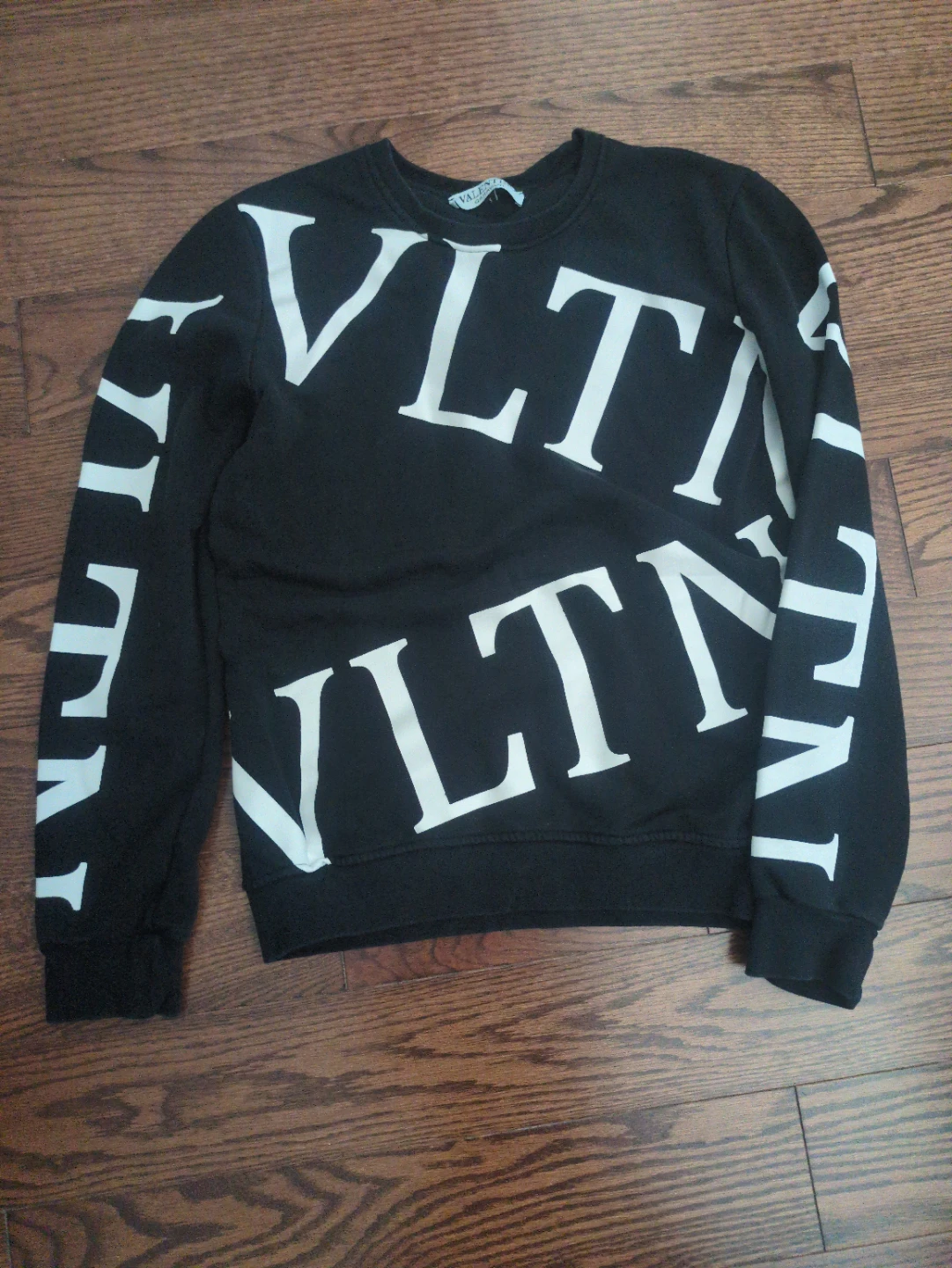 Valentino Garavani Black VLTN Sweatshirt - Size S