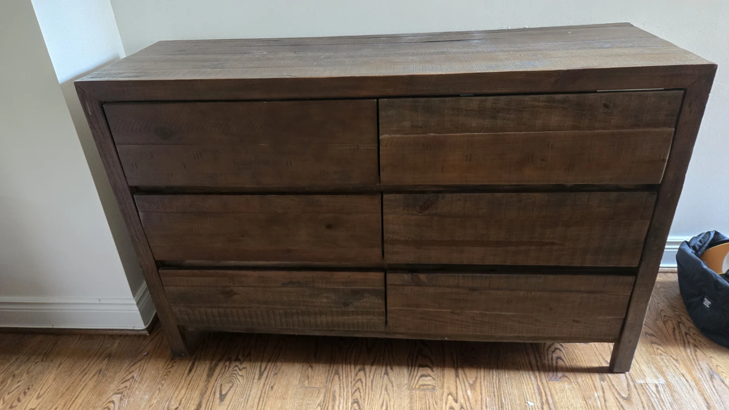 FREE Rustic Wood 6-Drawer Dresser