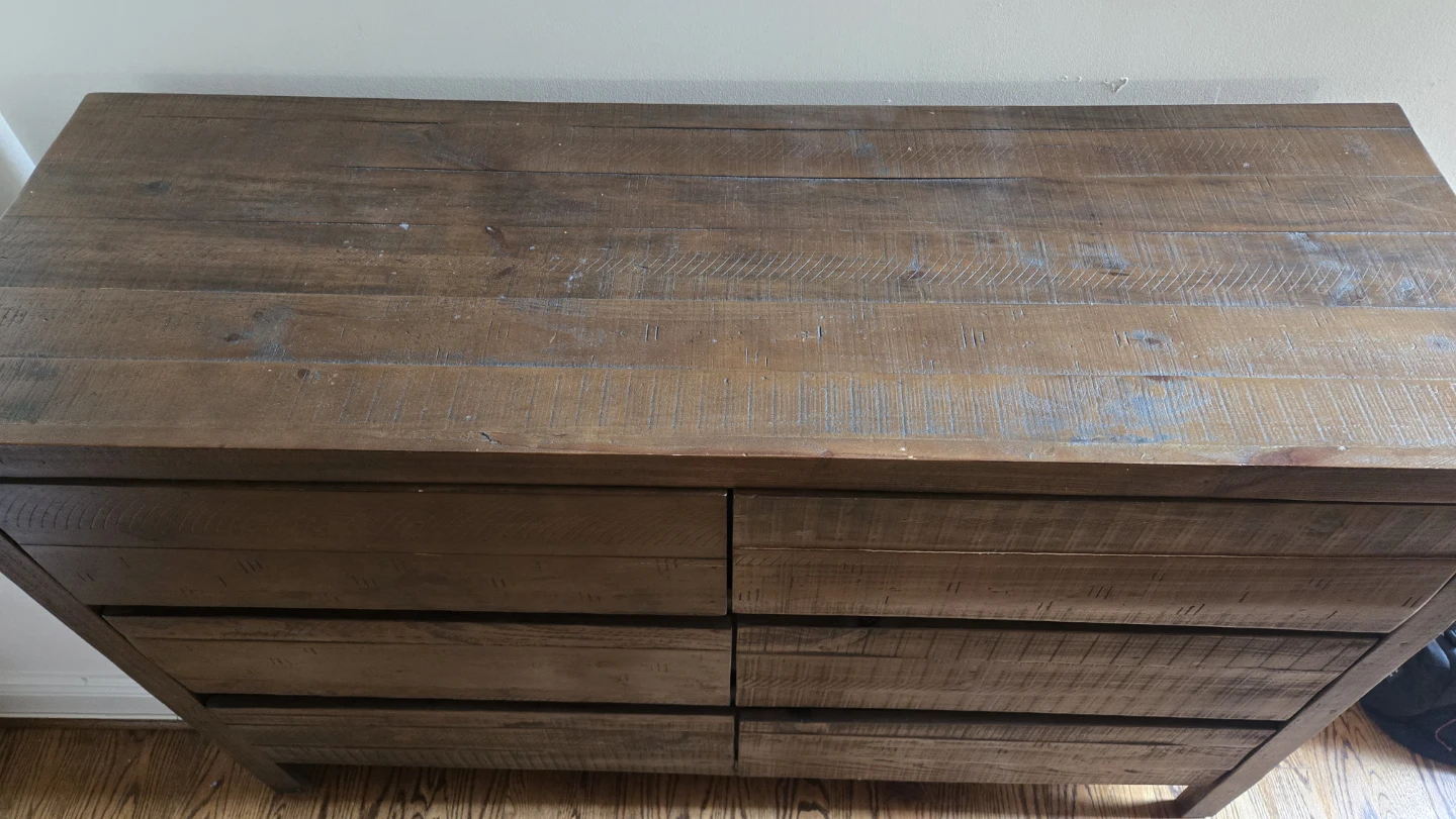 FREE Rustic Wood 6-Drawer Dresser - photo 4