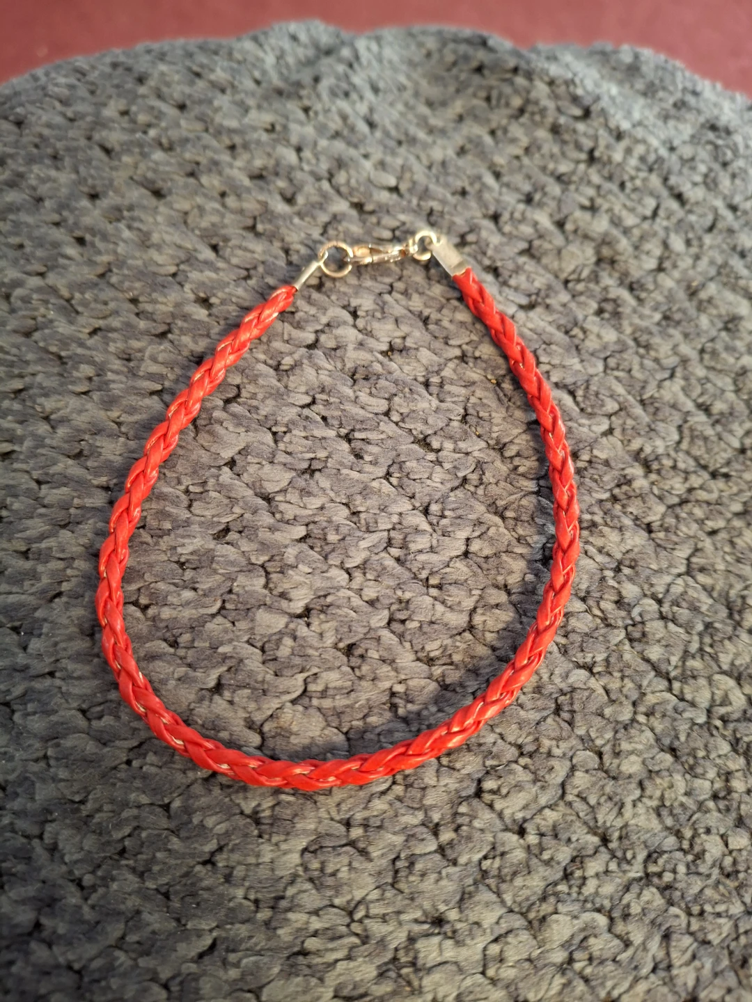 Red Braided Bracelet