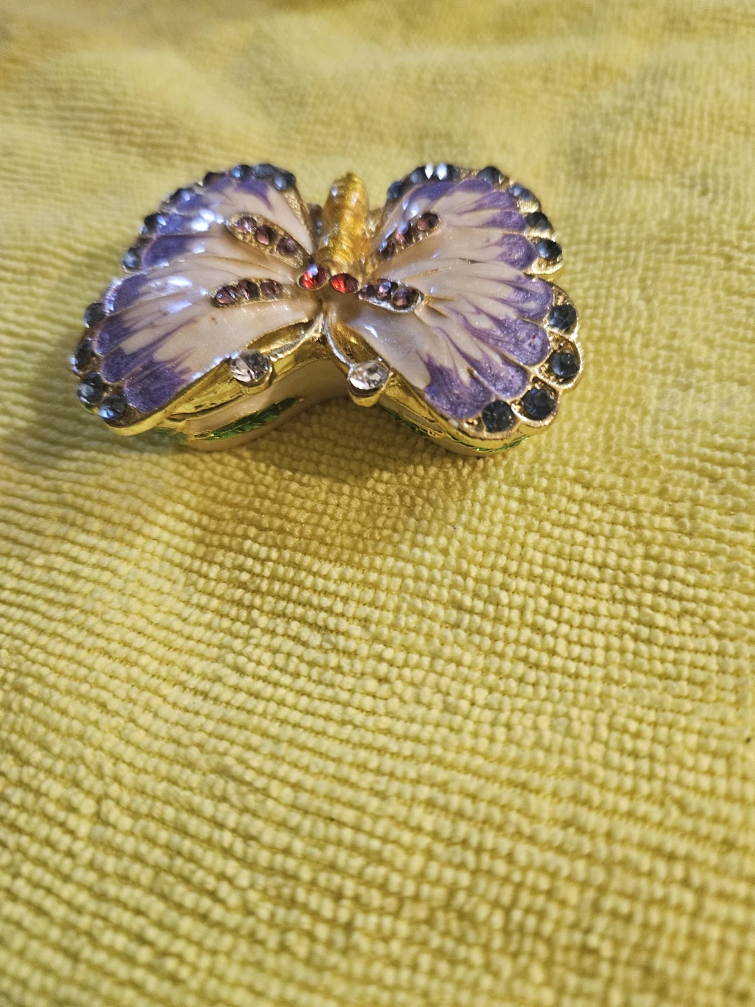 Butterfly Trinket Box with Rhinestones - photo 2